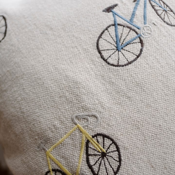 Bicycles κάλυμμα μαξιλαριού 48x48 cm - μπεζ - Fine Little Day