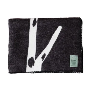 Βελούδινο κάλυμμα Birch 130x180 εκ. - Black-white - Fine Little Day