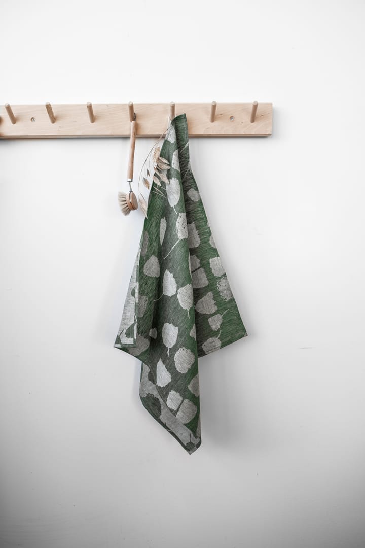 Bouquet πετσέτα κουζίνας 58x58 cm - Πράσινο-λευκό - Fine Little Day