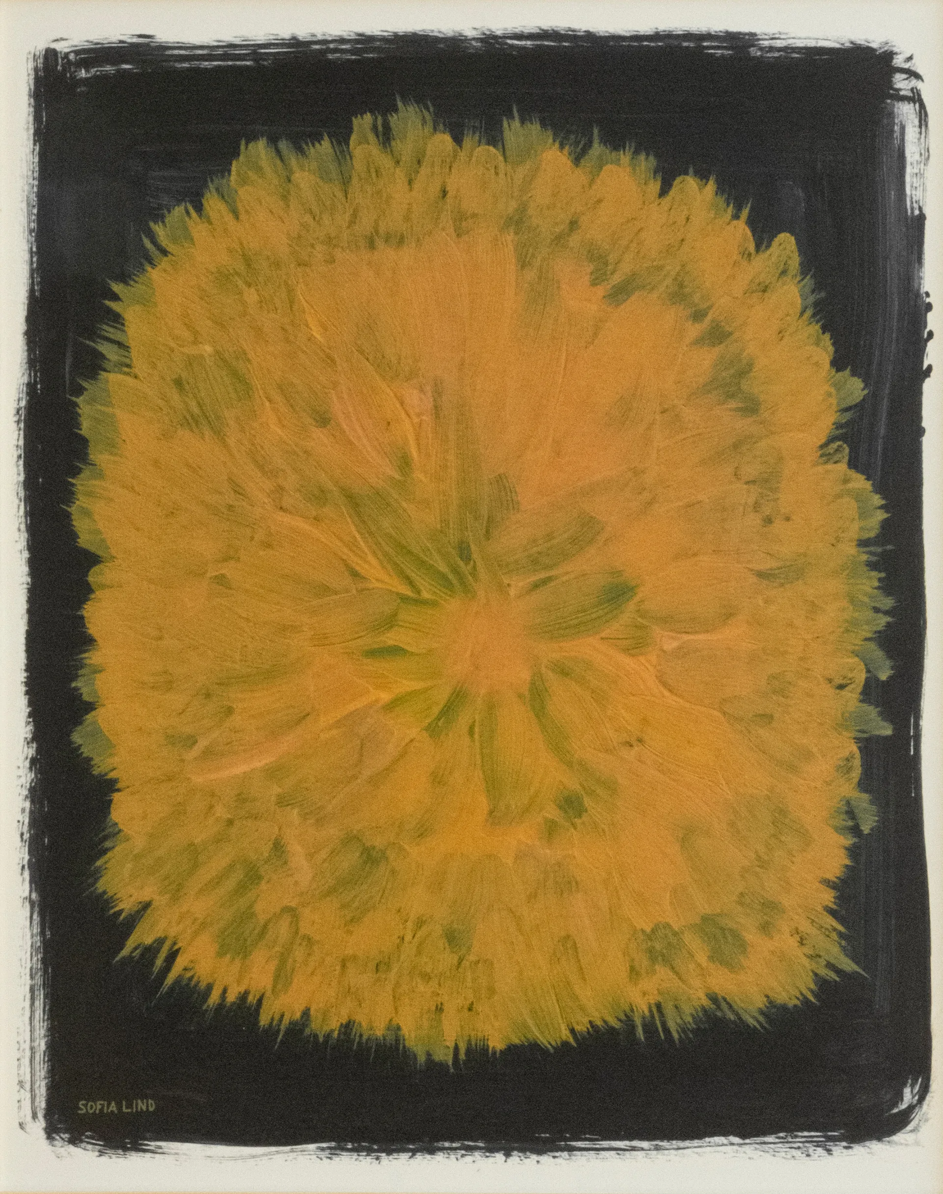 Dandelion αφίσα 40x50 cm, Κίτρινο-μαύρο Fine Little Day