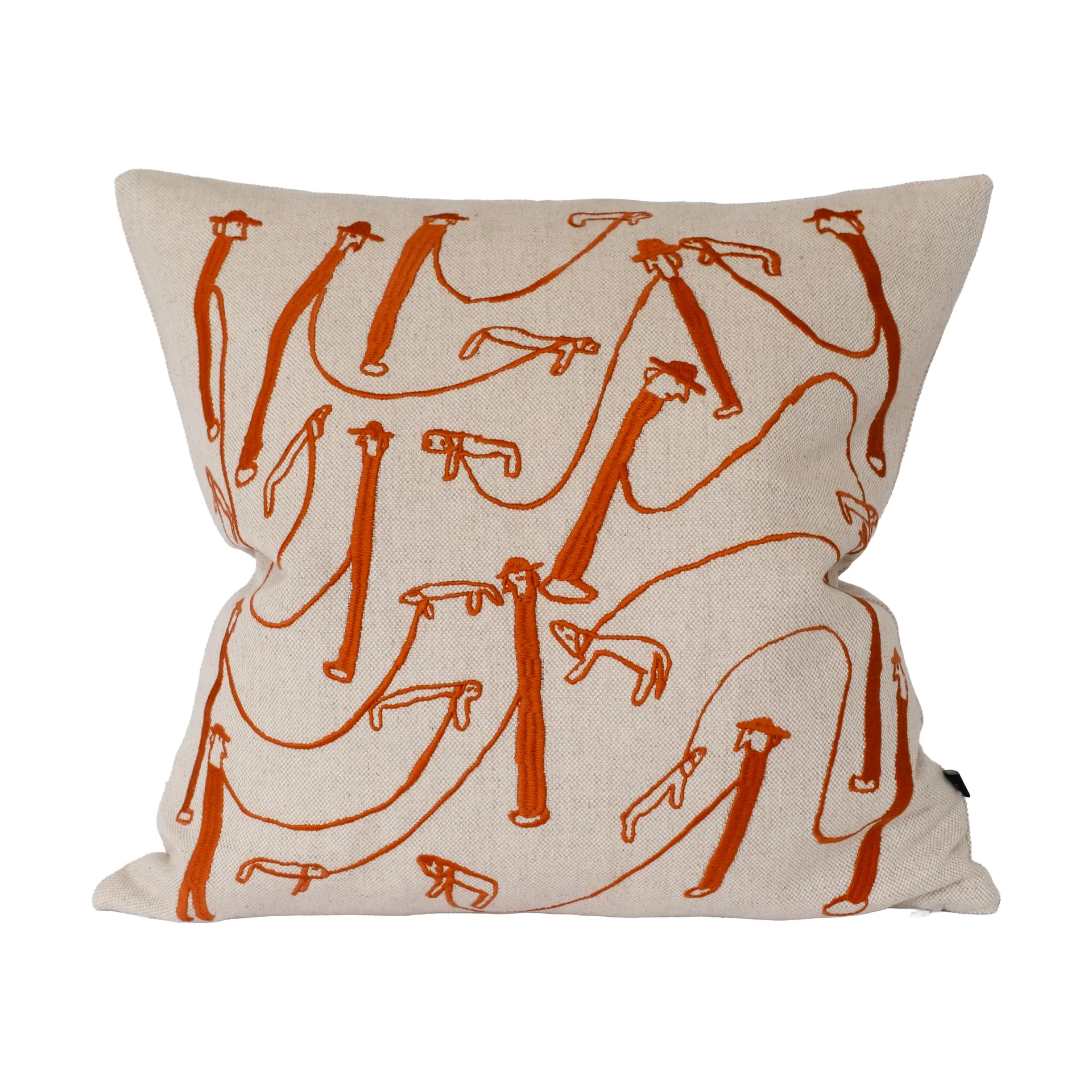Dog walk μαξιλαροθήκη 48x48 εκ., Natur-orange Fine Little Day