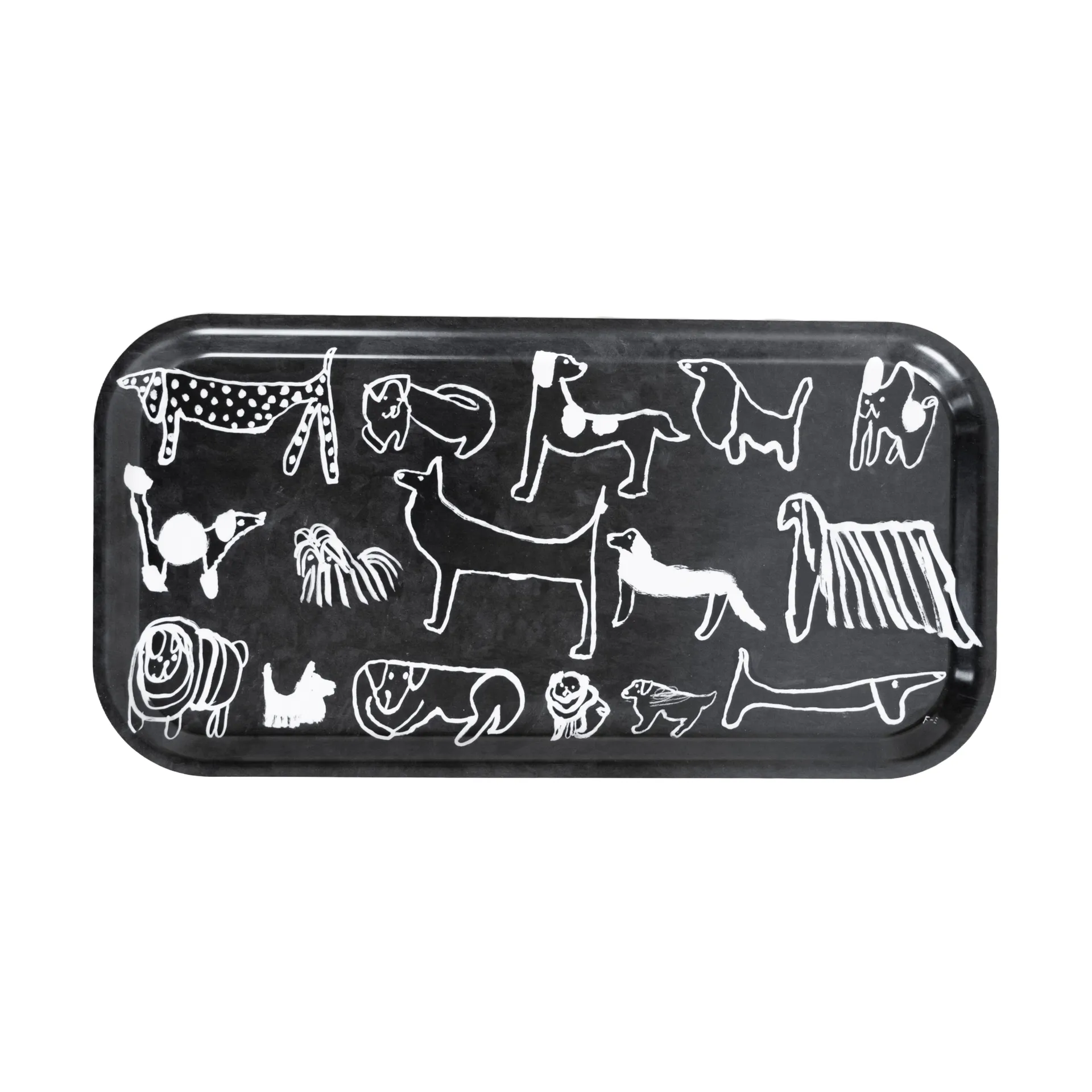 Dogs δίσκος 22x43 εκ., Black-white Fine Little Day
