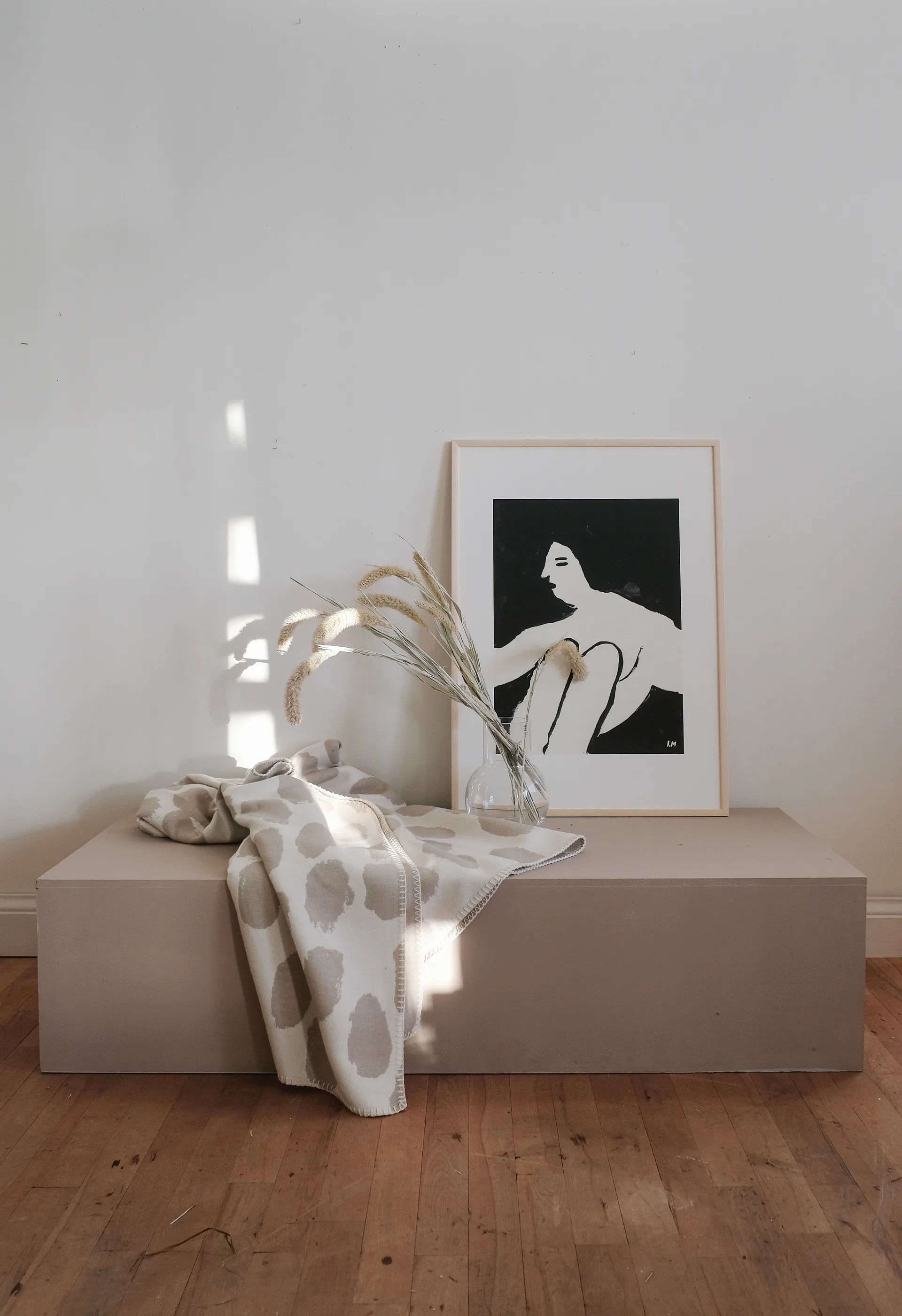 Dots ριχτάρι 140x180 cm, Μπεζ Fine Little Day