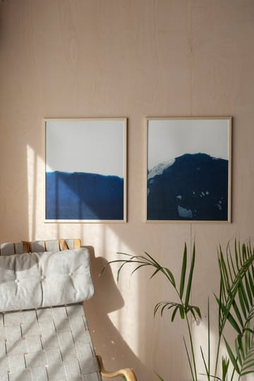 Dyeforindigo ocean 1 αφίσα 40x50 cm - Μπλε-λευκό - Fine Little Day