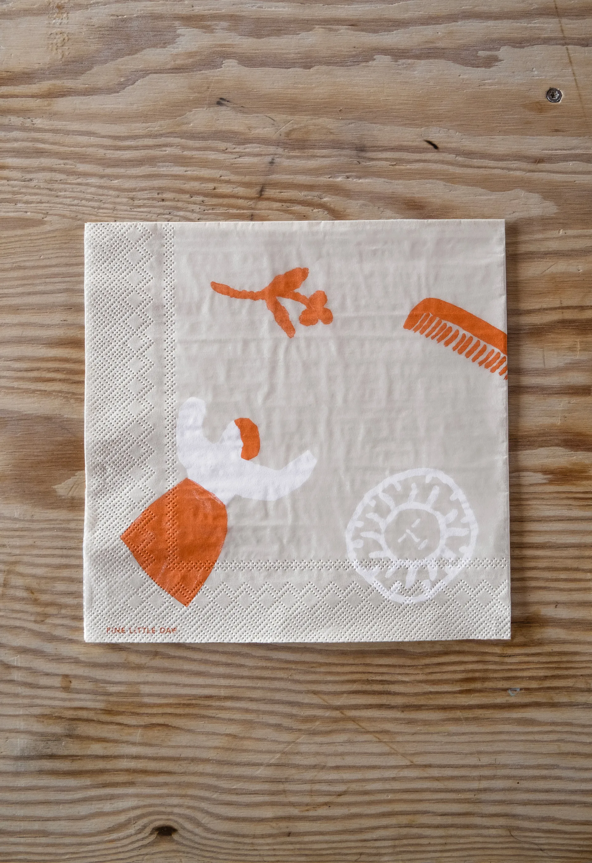 Χαρτοπετσέτες Figures 20 τεμαχίων, Μπεζ-κόκκινο Fine Little Day