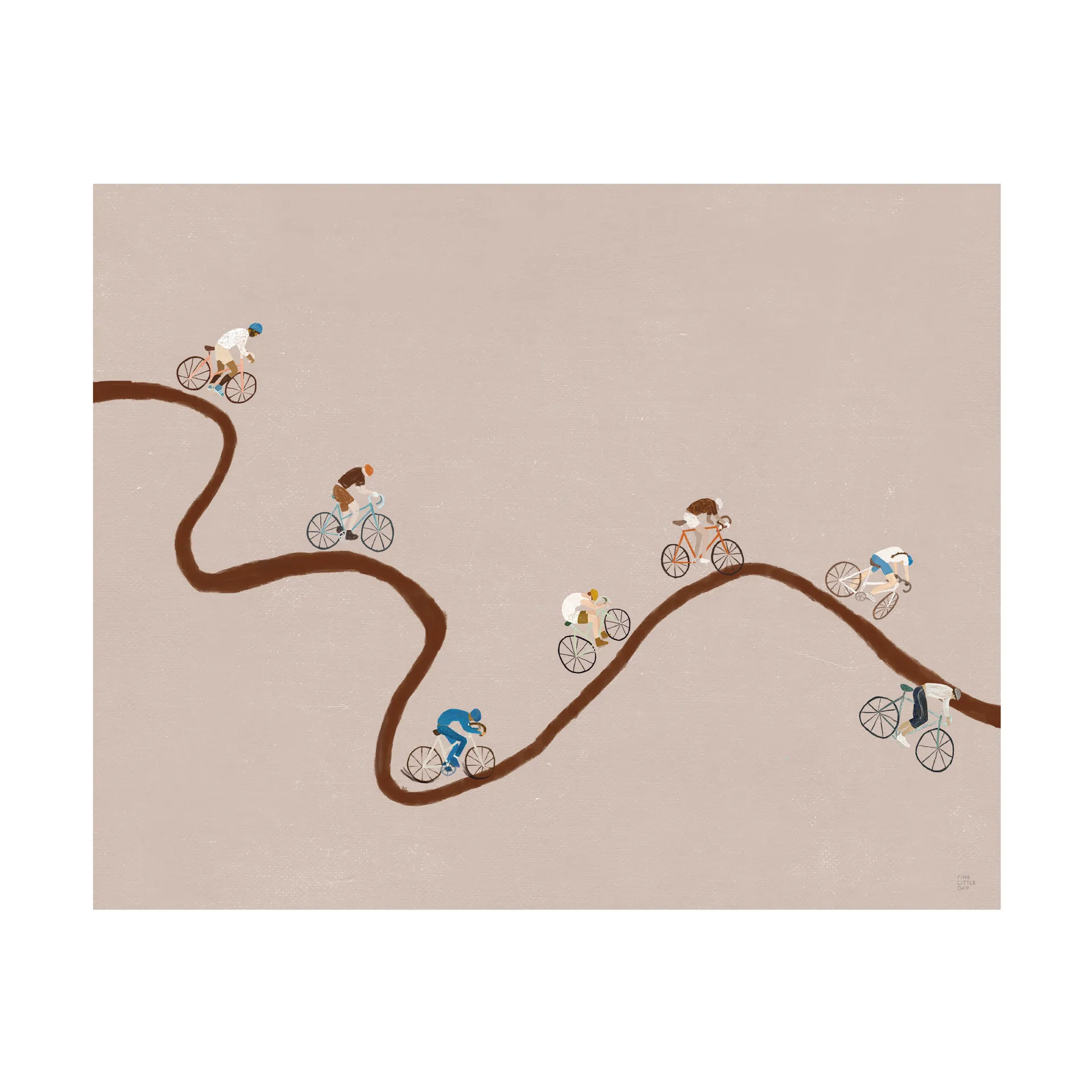Giro πόστερ, Beige, 50x40 cm Fine Little Day