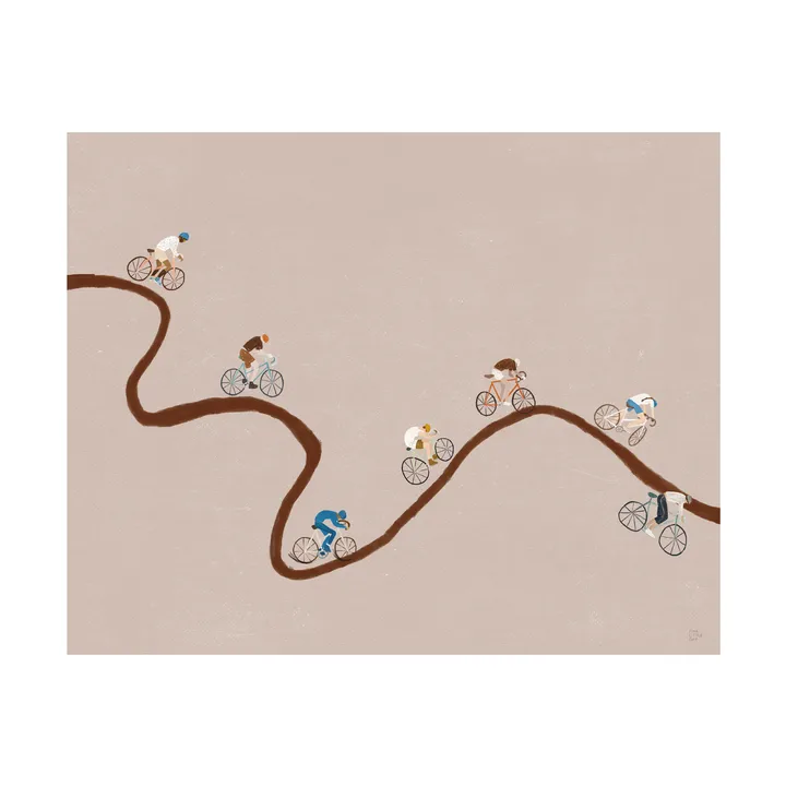 Giro πόστερ - Beige, 50x40 cm - Fine Little Day