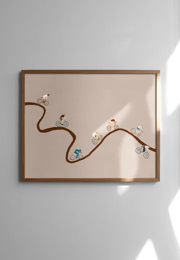 Giro πόστερ - Beige, 50x40 cm - Fine Little Day