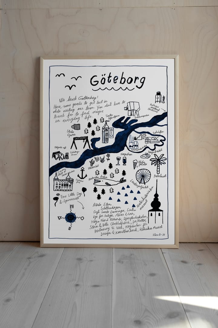 Göteborg αφίσα - 50x70 cm - Fine Little Day