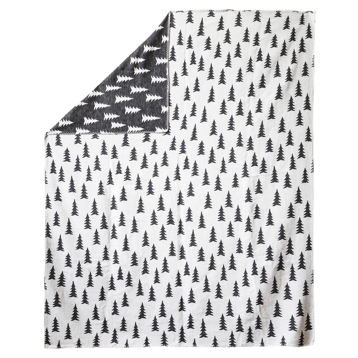 Gran πλεκτή κουβέρτα 140x180 cm - μαύρο και λευκό - Fine Little Day