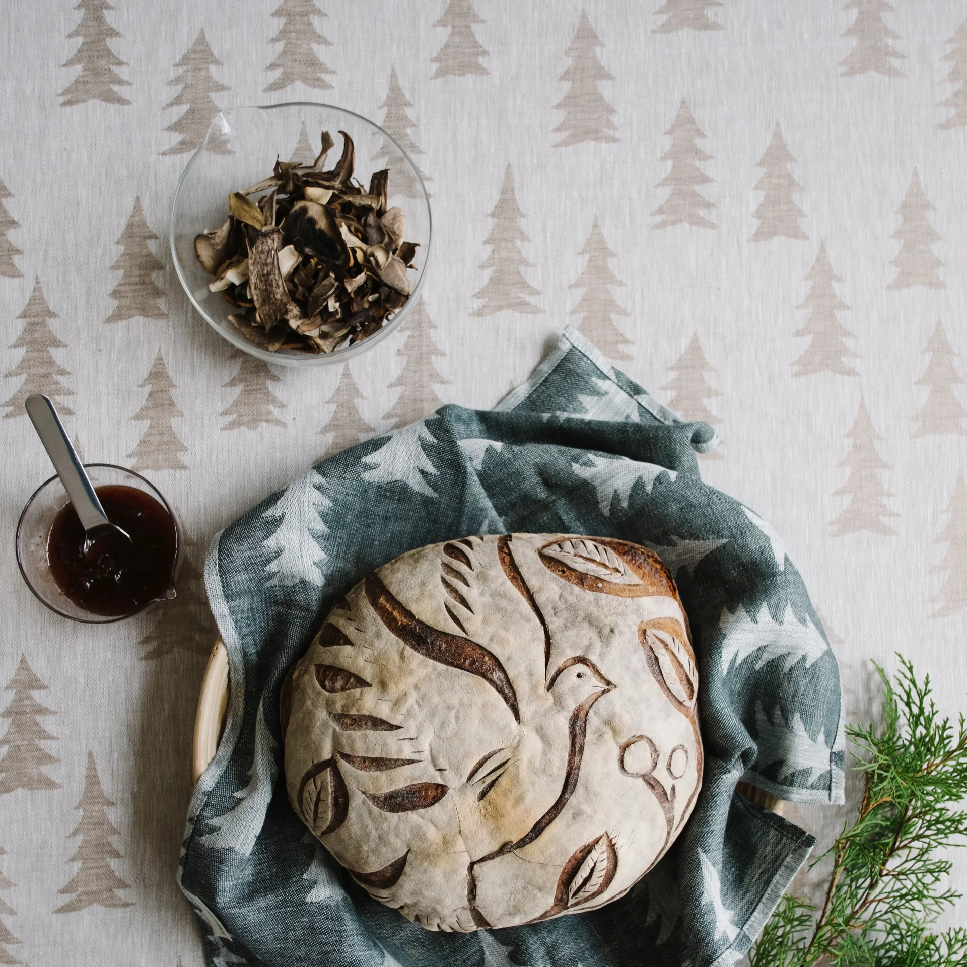 Gran ζακάρ τραπεζομάντιλο 147x250 cm, άμμος Fine Little Day