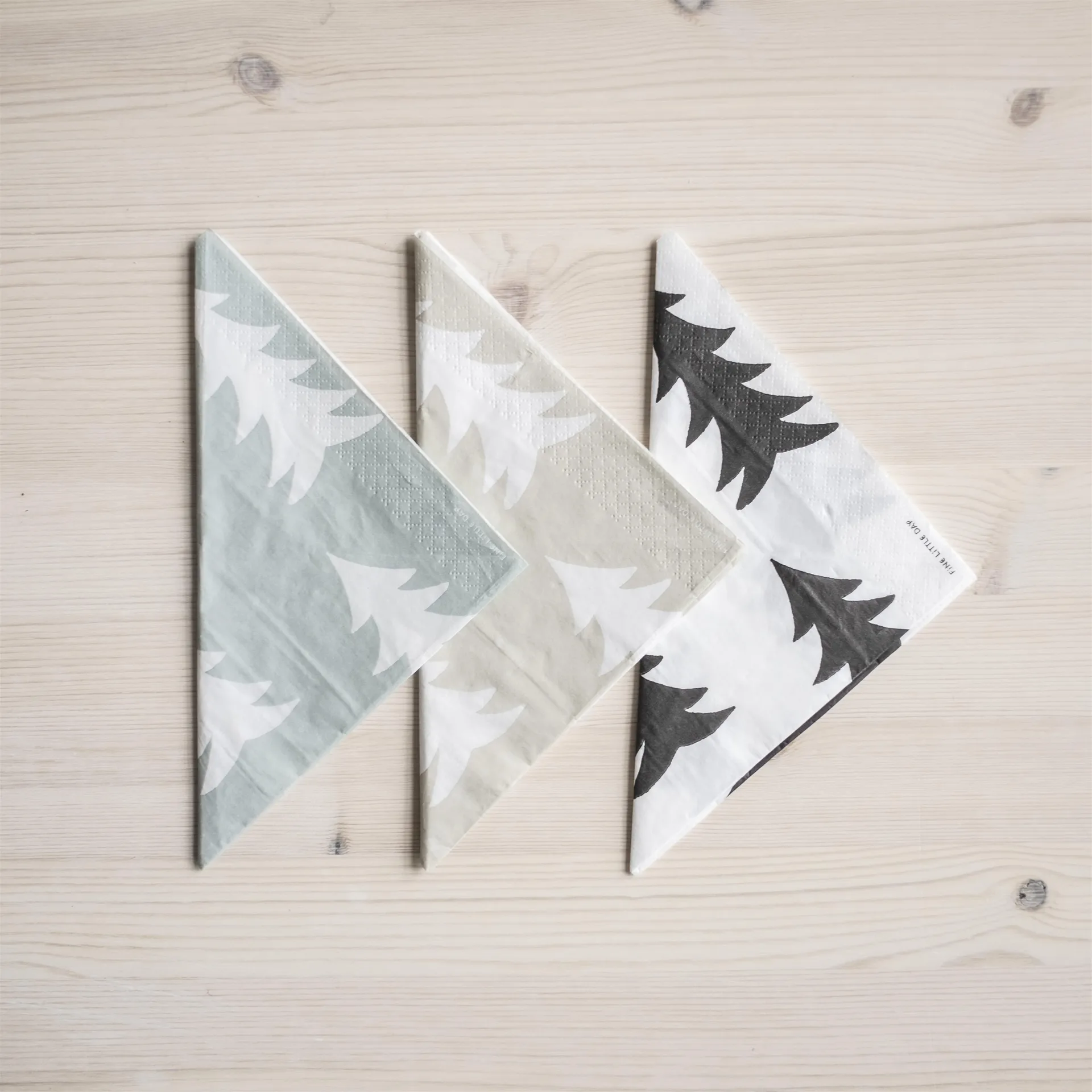 Gran πετσέτα Συσκευασία 25 τεμαχίων, μαύρο-λευκό Fine Little Day