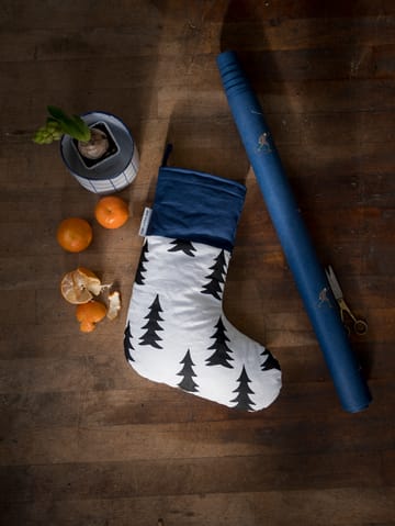 Χριστουγεννιάτικη κάλτσα Gran 40 cm - Μαύρο-μπλε-λευκό - Fine Little Day