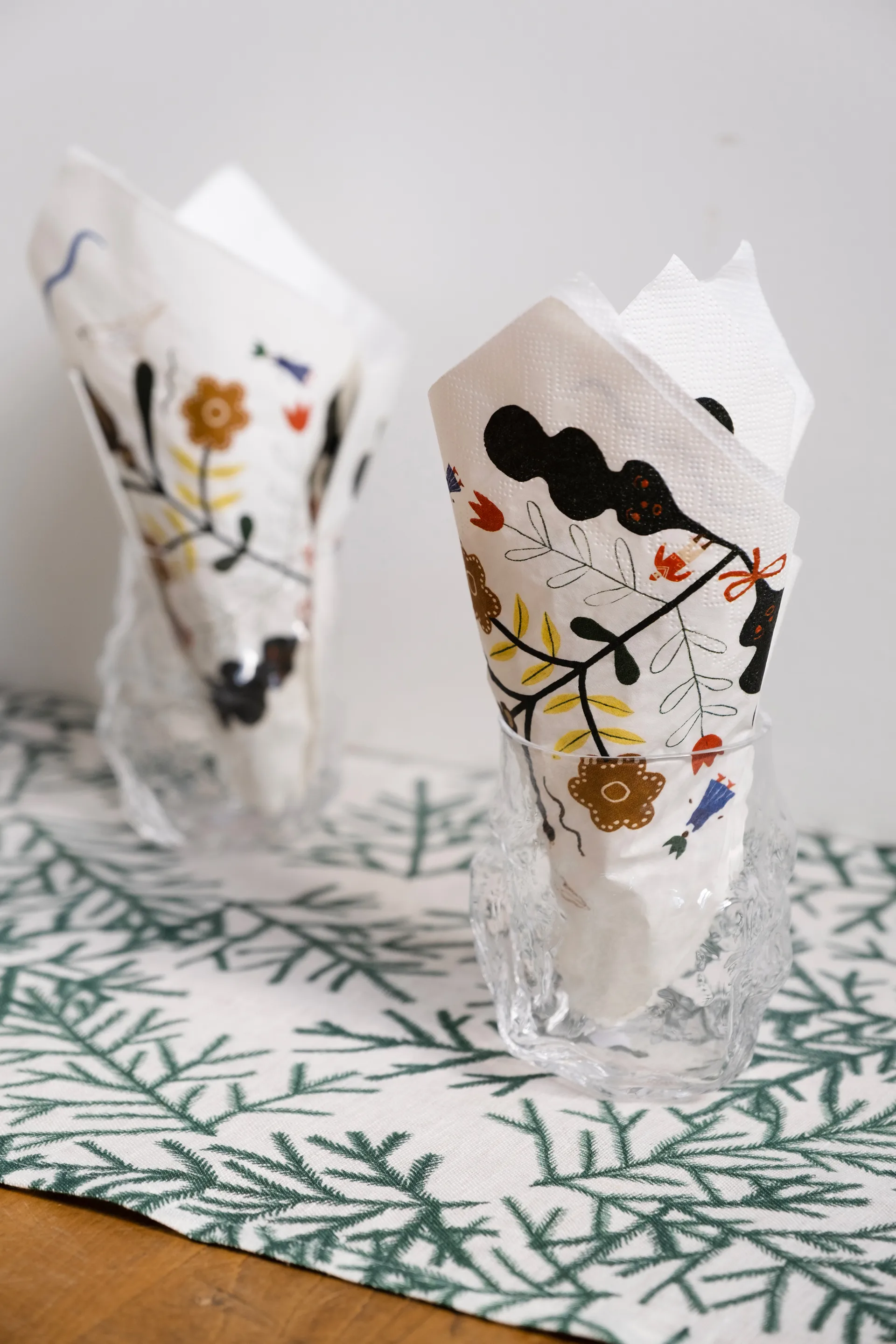 Χαρτοπετσέτες Kurbits, 33 x 33 εκ., 25 τεμ., Λευκό-πολύχρωμο Fine Little Day