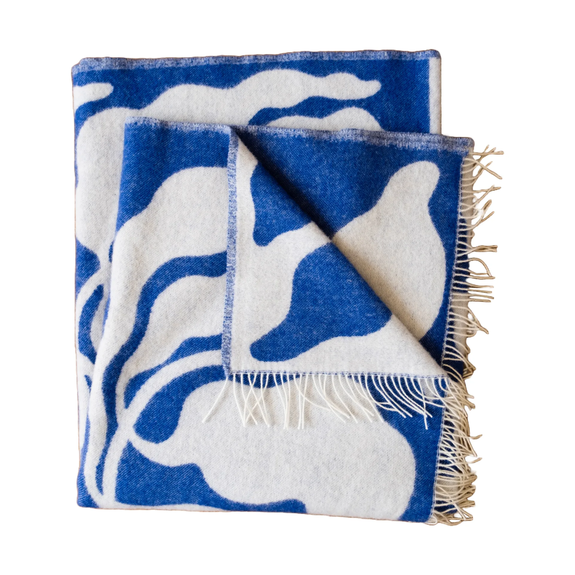 Leaves ριχτάρι 130x220 cm, Blue-white Fine Little Day