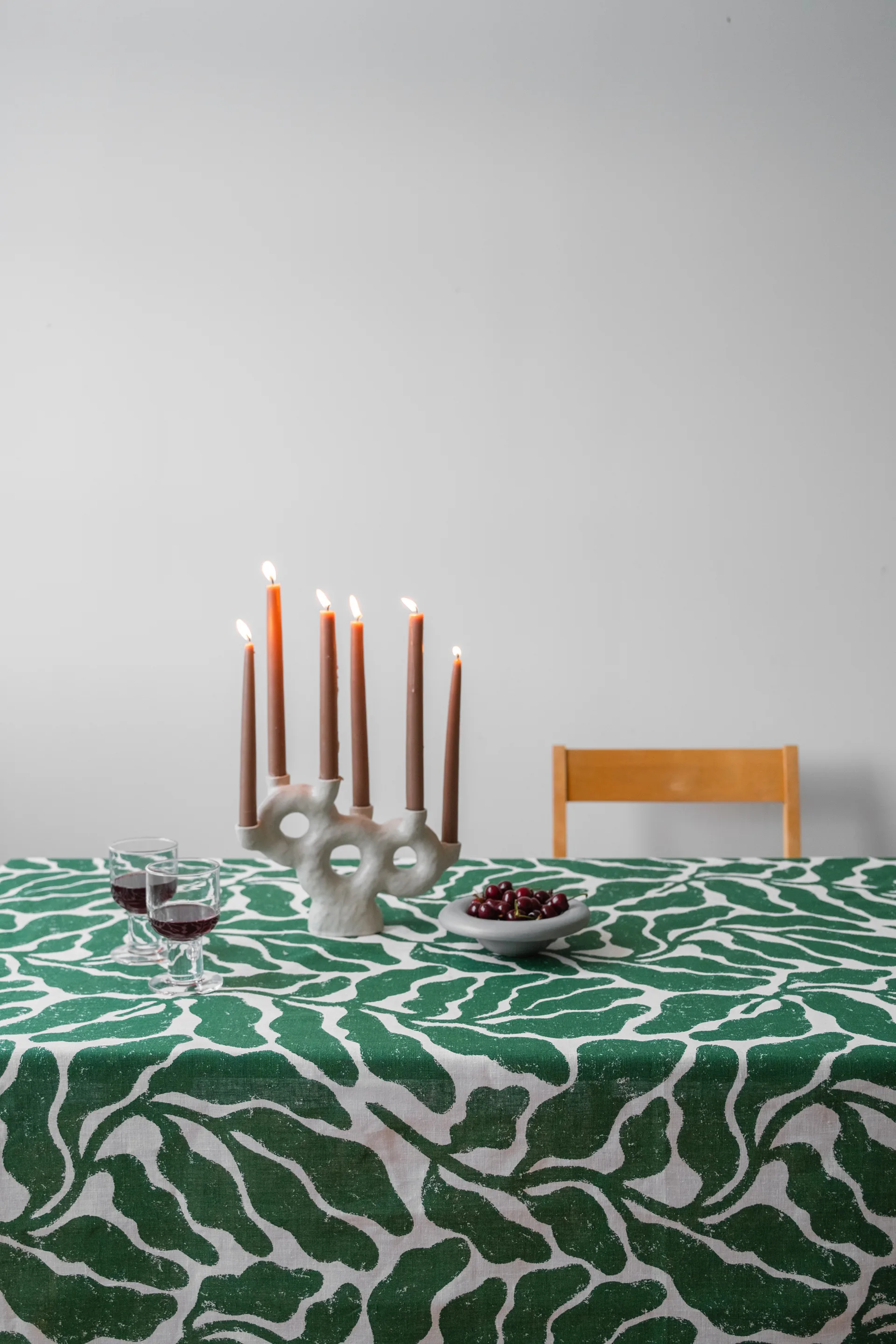 Leaves τραπεζομάντηλο, Green, 149x250 cm Fine Little Day