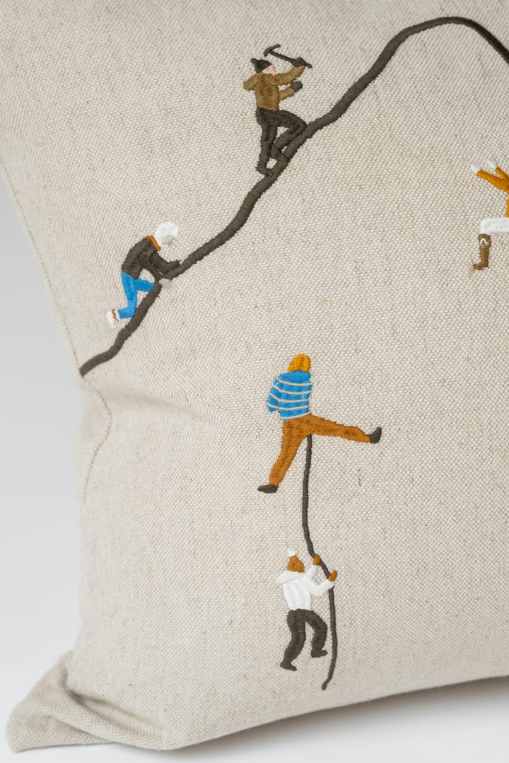 Mountain climbers μαξιλαροθήκη 48x48 cm, Φυσικό Fine Little Day