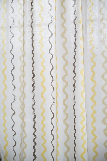 Randig κουρτίνα 147x250 εκ - White - Fine Little Day