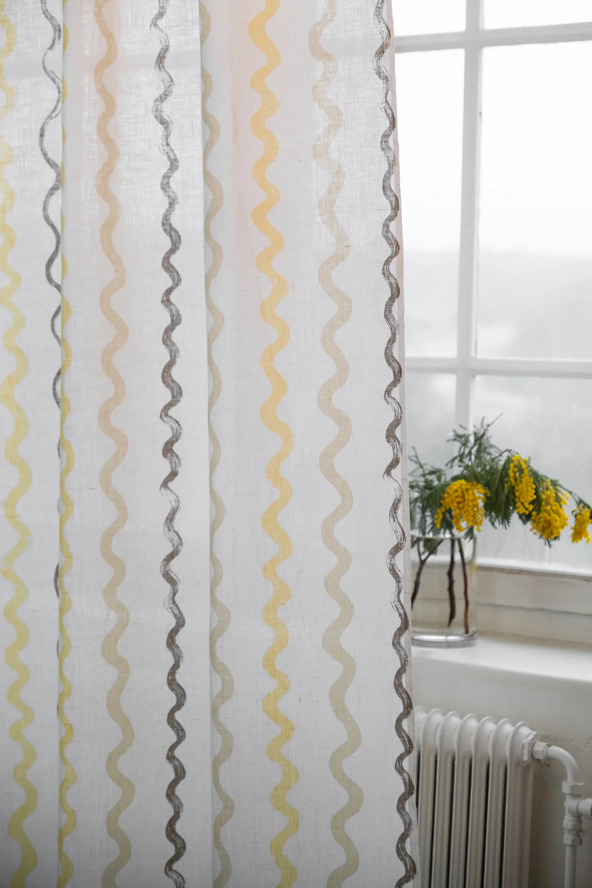 Randig κουρτίνα 147x250 εκ, White Fine Little Day