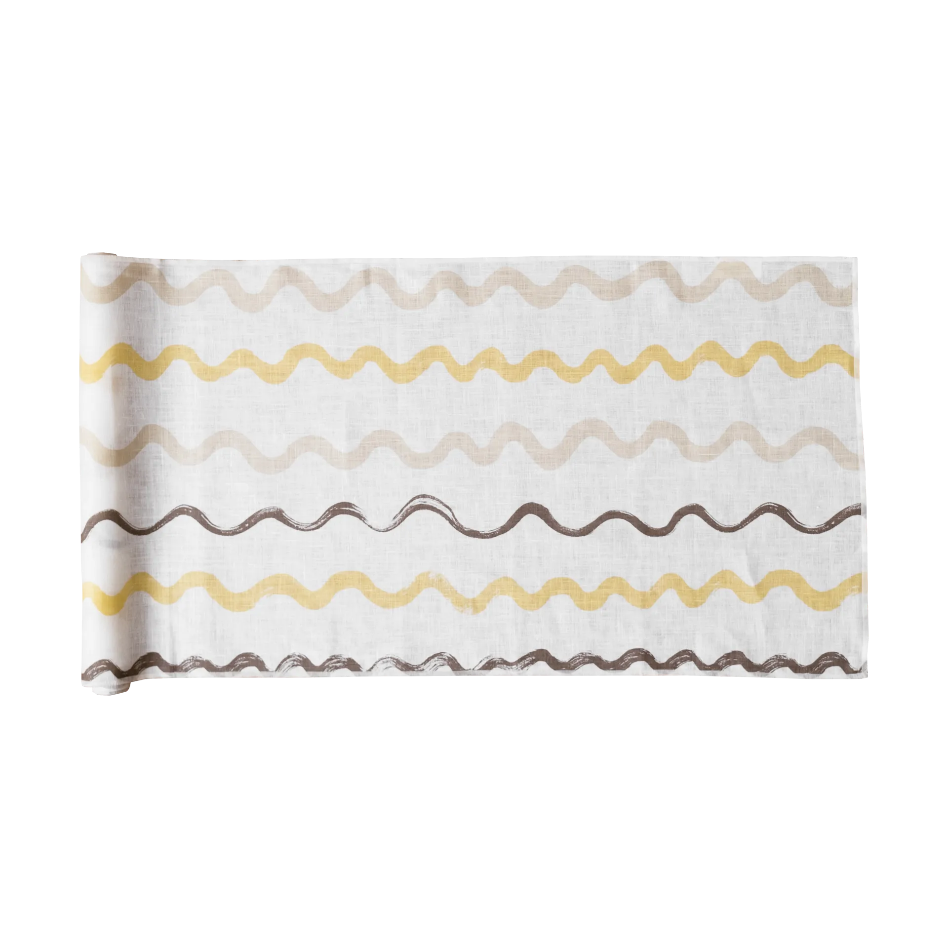 Randig επιτραπέζιος δρομέας 45x150 cm, White-yellow Fine Little Day