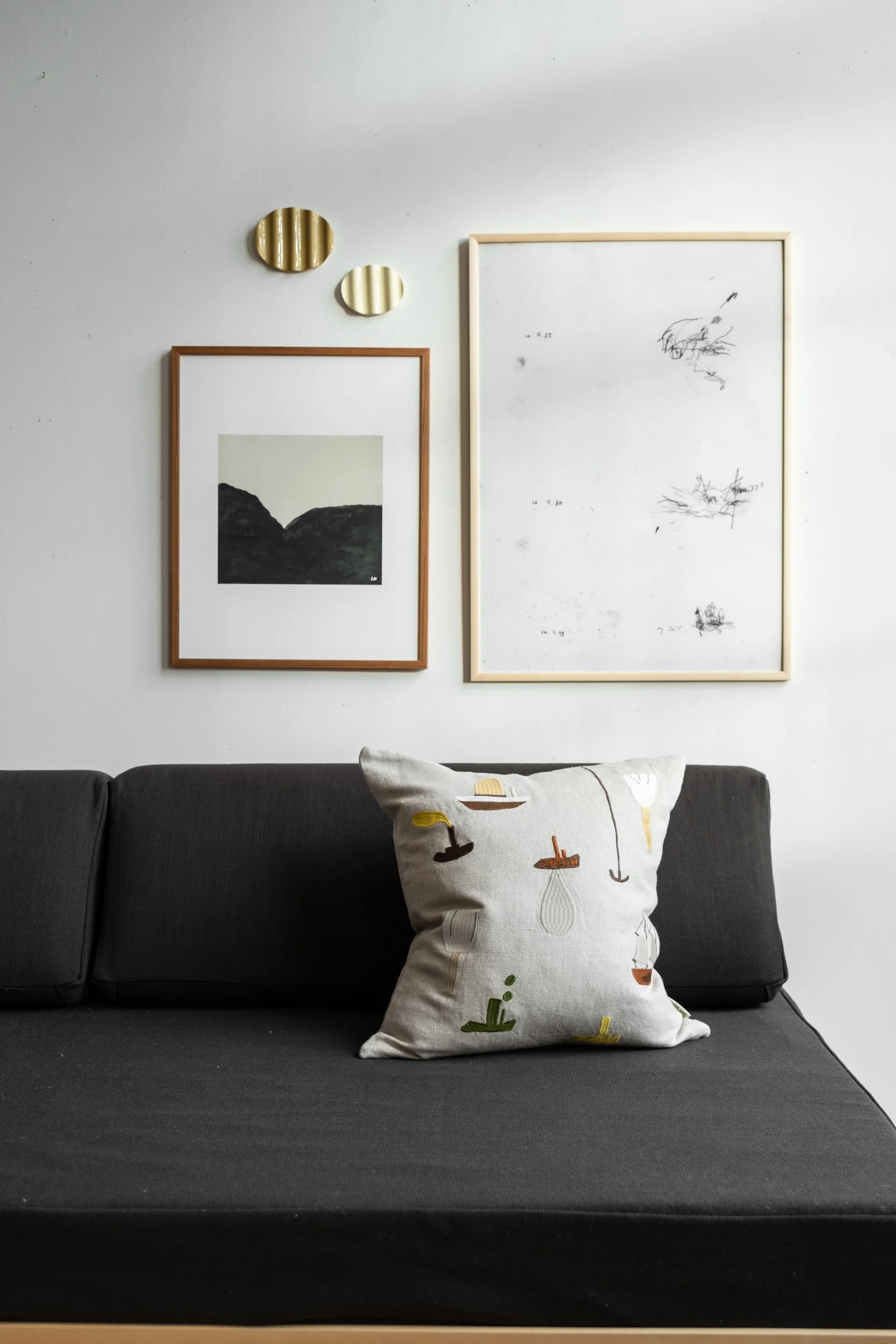 Sail With Me κάλυμμα μαξιλαριού, γκρι Fine Little Day