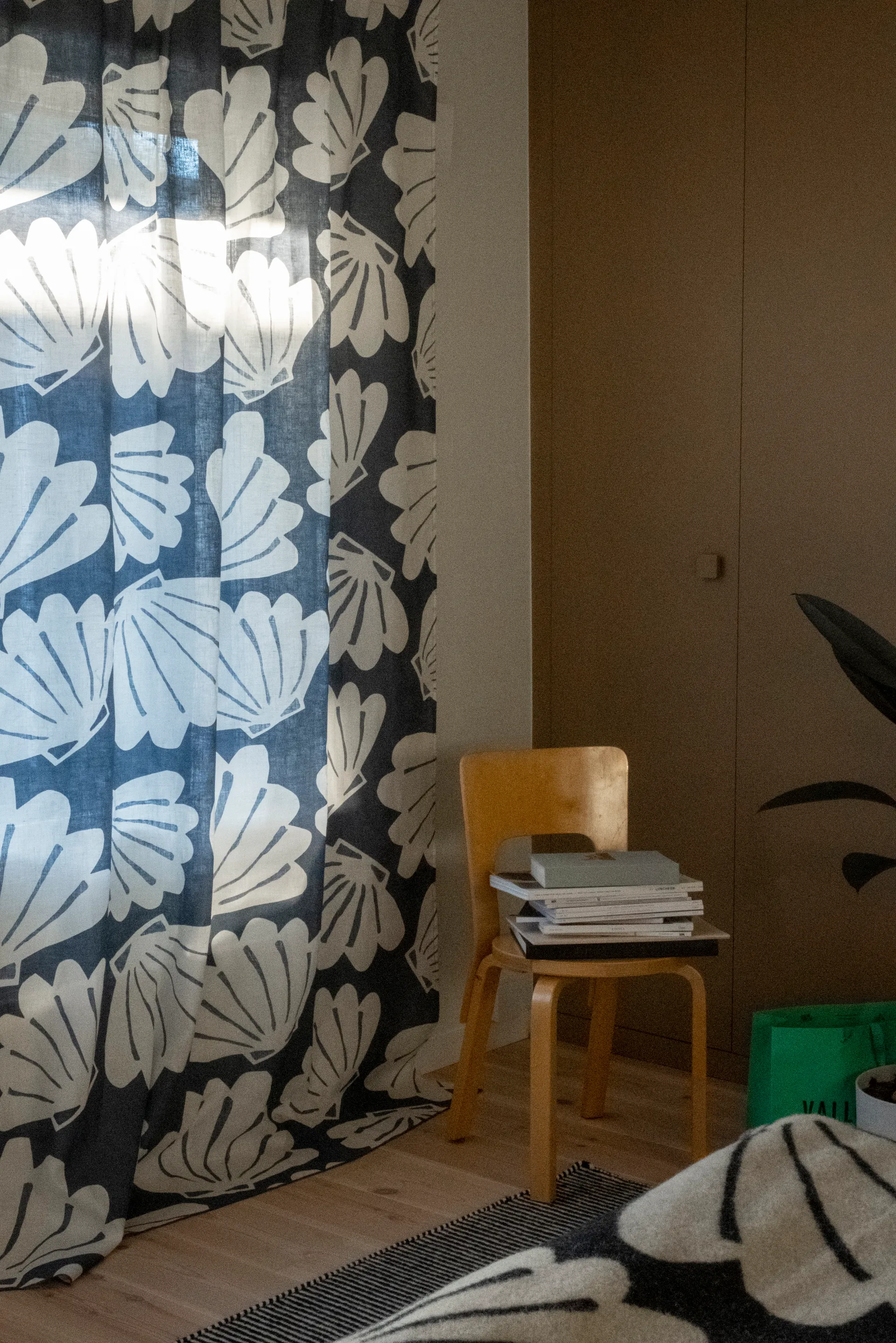 Μακριά κουρτίνα, Shell, 145x250, Μπλε Fine Little Day