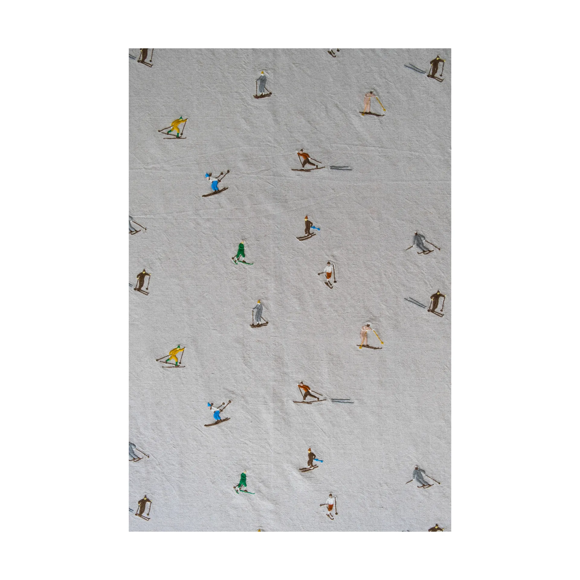 Τραπεζομάντιλο Skiers 147 x 250 εκ., Φυσικό Fine Little Day