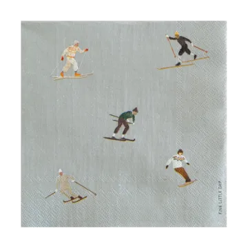 Πετσέτα Skiers 25 τεμάχια - Γκρι - Fine Little Day