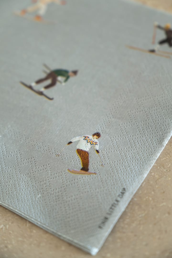 Πετσέτα Skiers 25 τεμάχια, Γκρι Fine Little Day