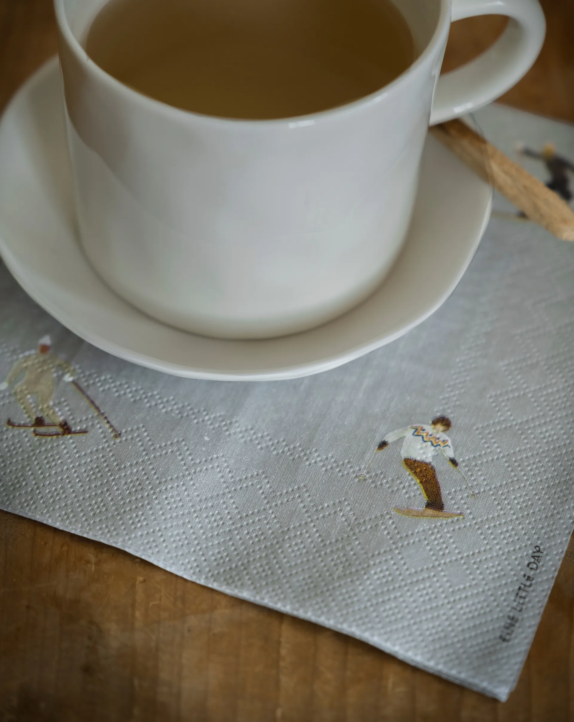 Πετσέτα Skiers 25 τεμάχια, Γκρι Fine Little Day