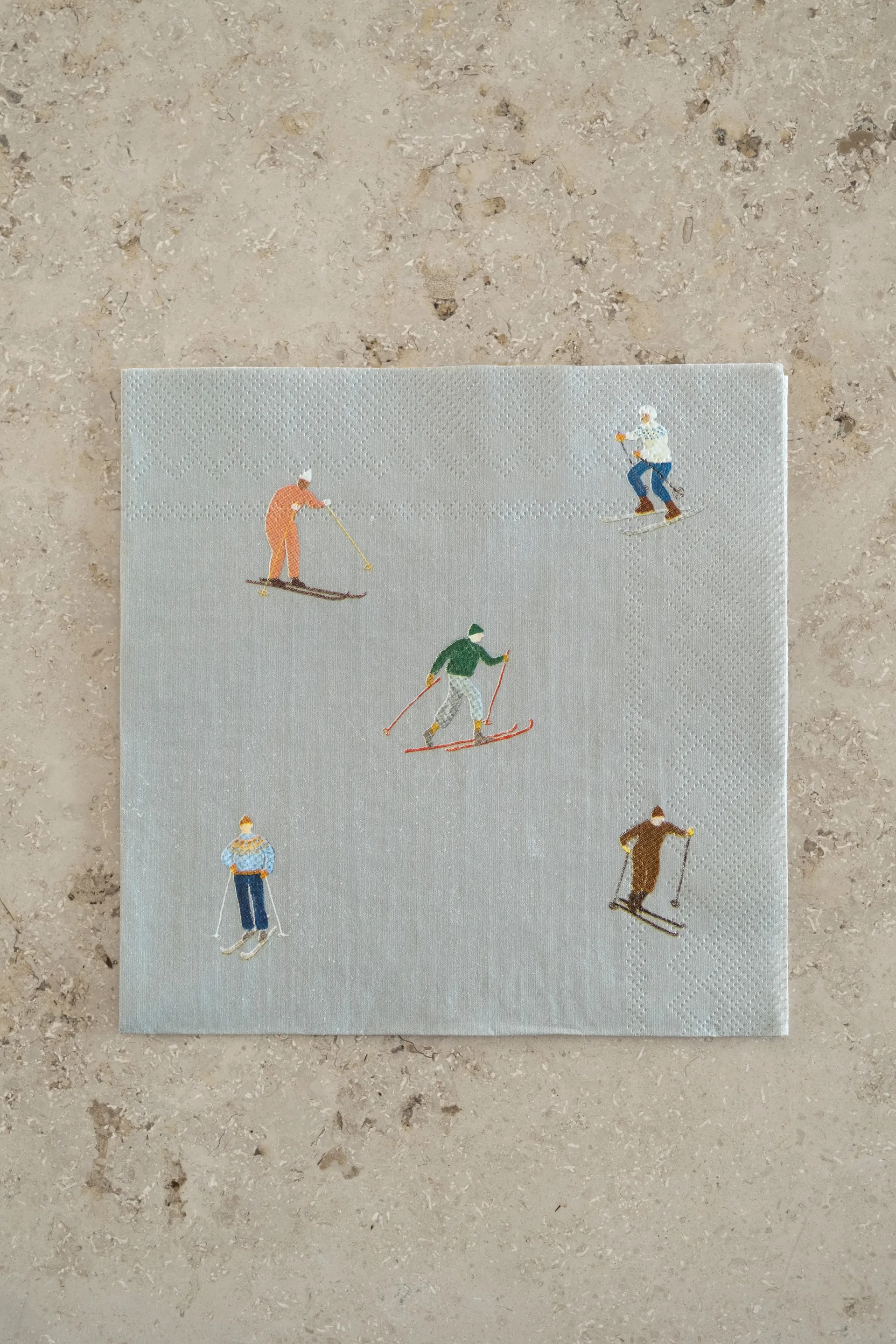 Πετσέτα Skiers 25 τεμάχια, Γκρι Fine Little Day