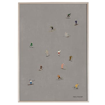 Skiers αφίσα 50x70 cm - γκρι - Fine Little Day