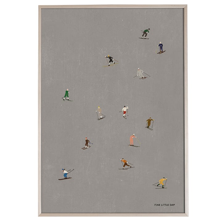 Skiers αφίσα 50x70 cm, γκρι Fine Little Day