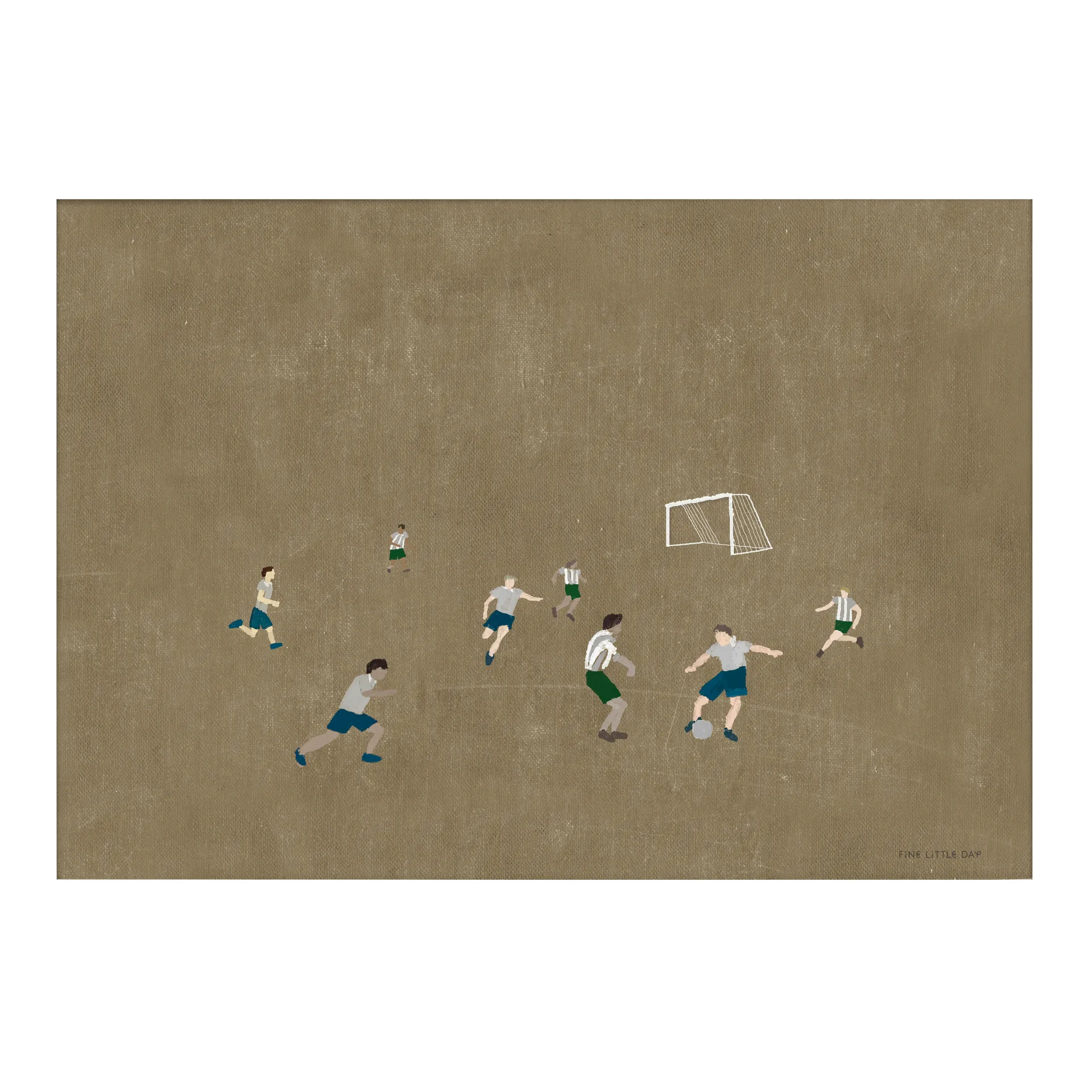 Soccer αφίσα 50x70 cm, καφέ Fine Little Day