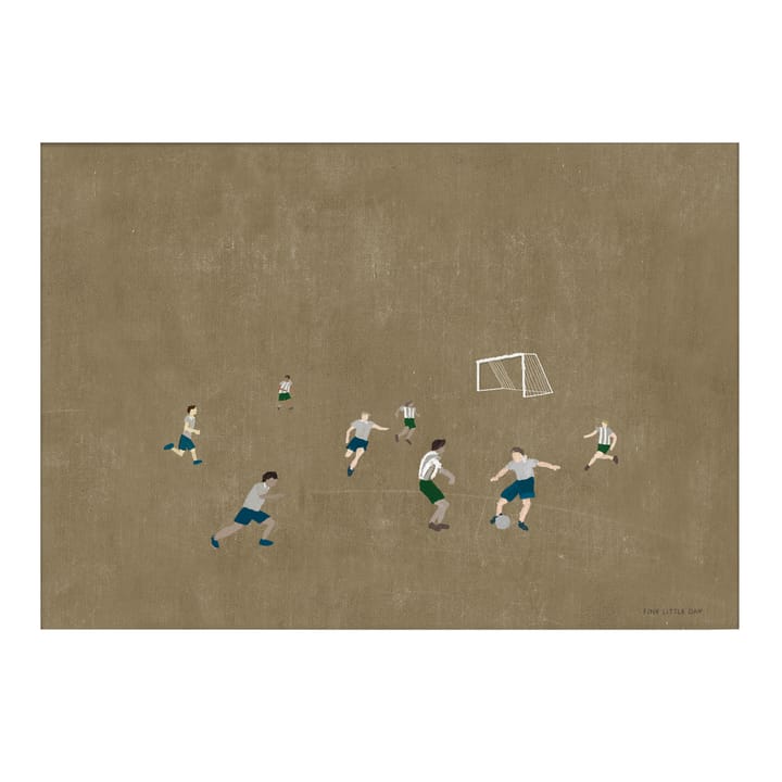 Soccer αφίσα 50x70 cm - καφέ - Fine Little Day