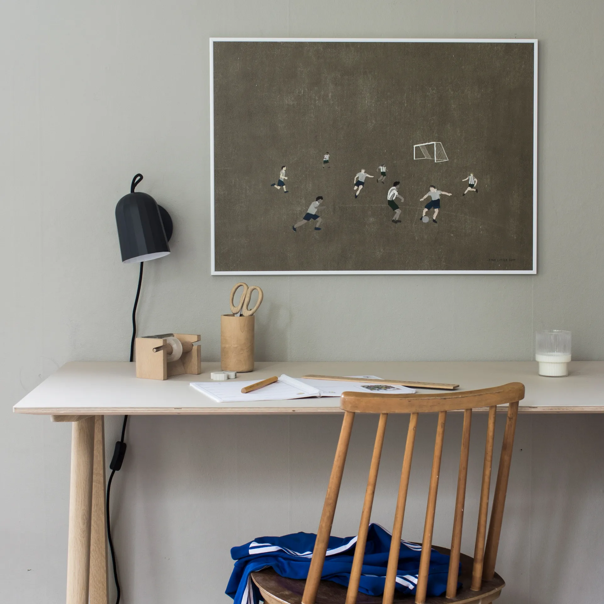 Soccer αφίσα 50x70 cm, καφέ Fine Little Day