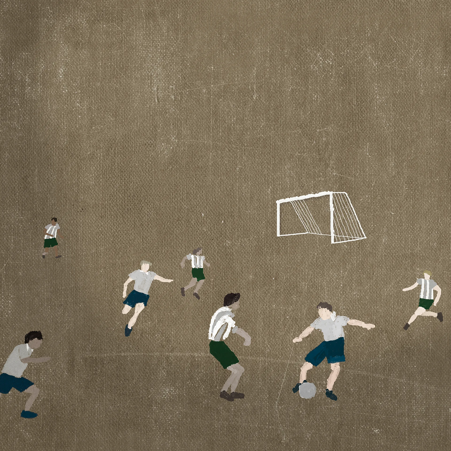 Soccer αφίσα 50x70 cm, καφέ Fine Little Day