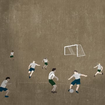 Soccer αφίσα 50x70 cm - καφέ - Fine Little Day