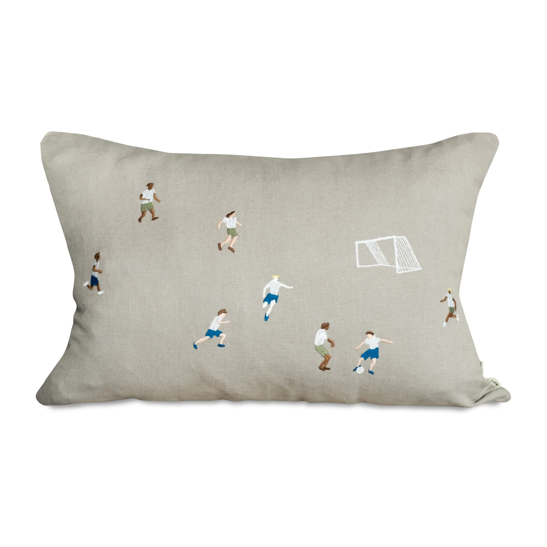 Soccer footboll μαξιλαροθήκη 58x38 cm, Πολύχρωμο φυσικό Fine Little Day