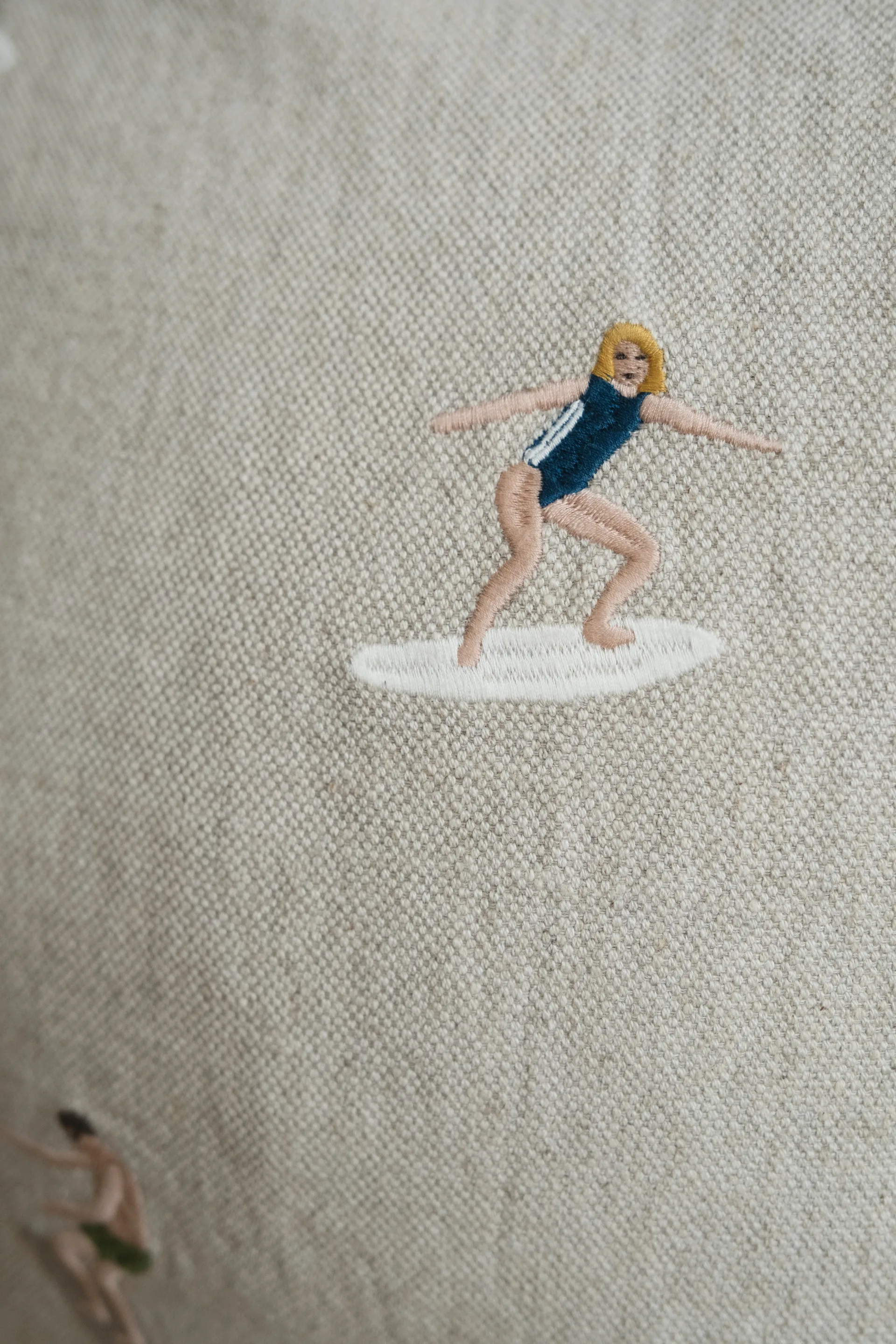 Surfers μαξιλαροθήκη 48x48 cm, Φυσικό Fine Little Day