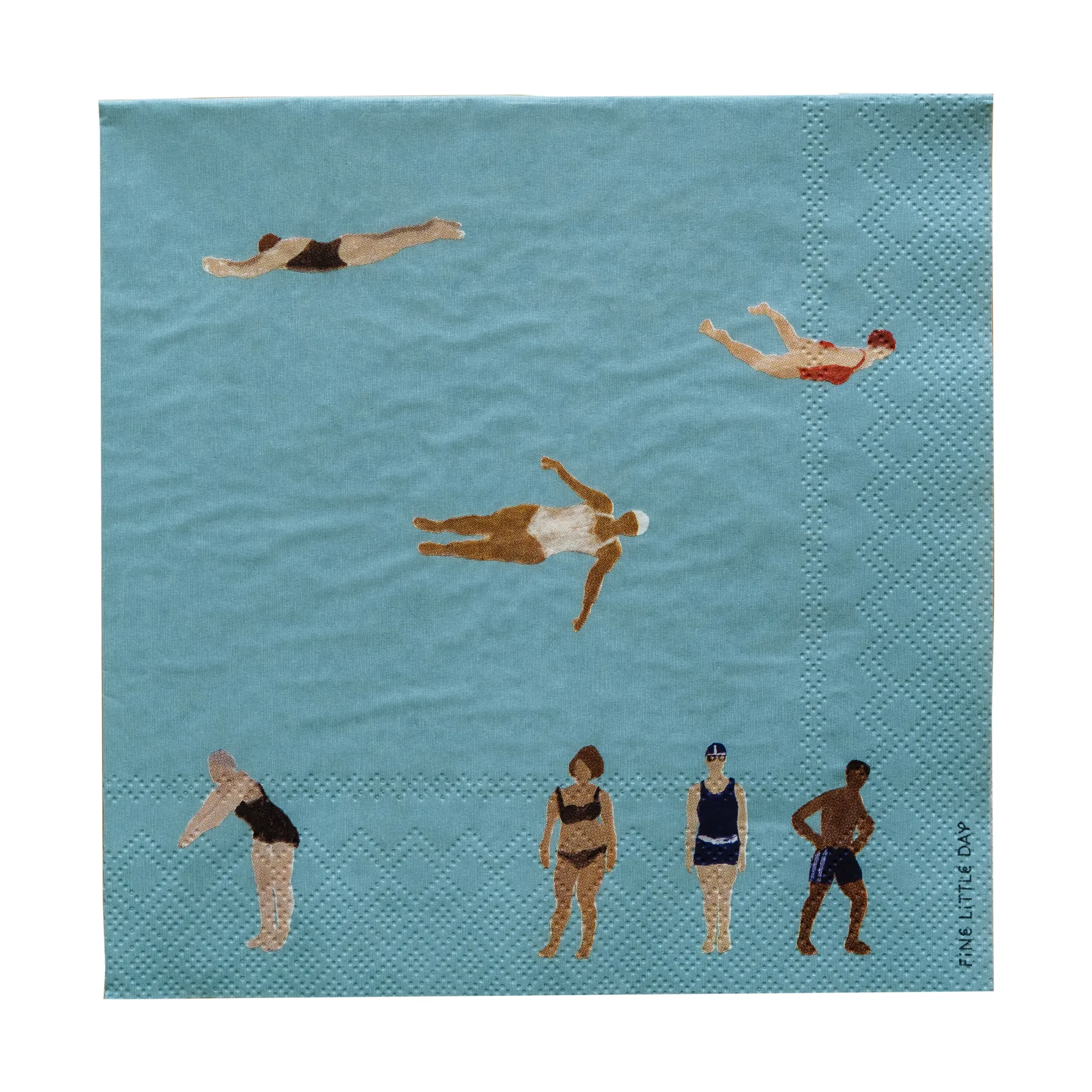 Swimmers χαρτοπετσέτες 33x33 εκ. 25-πακέτο, Multi Fine Little Day