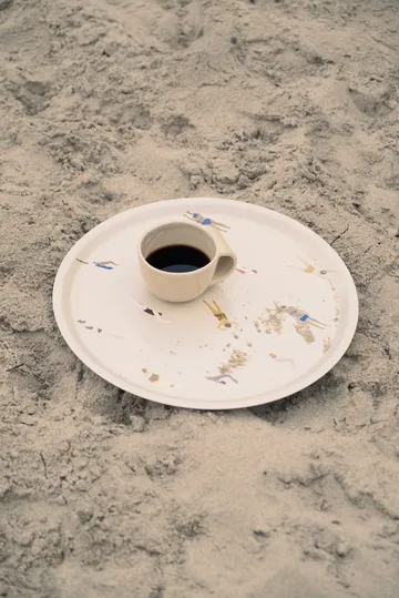 Swimmers δίσκος Ø38 εκ. - Beige - Fine Little Day