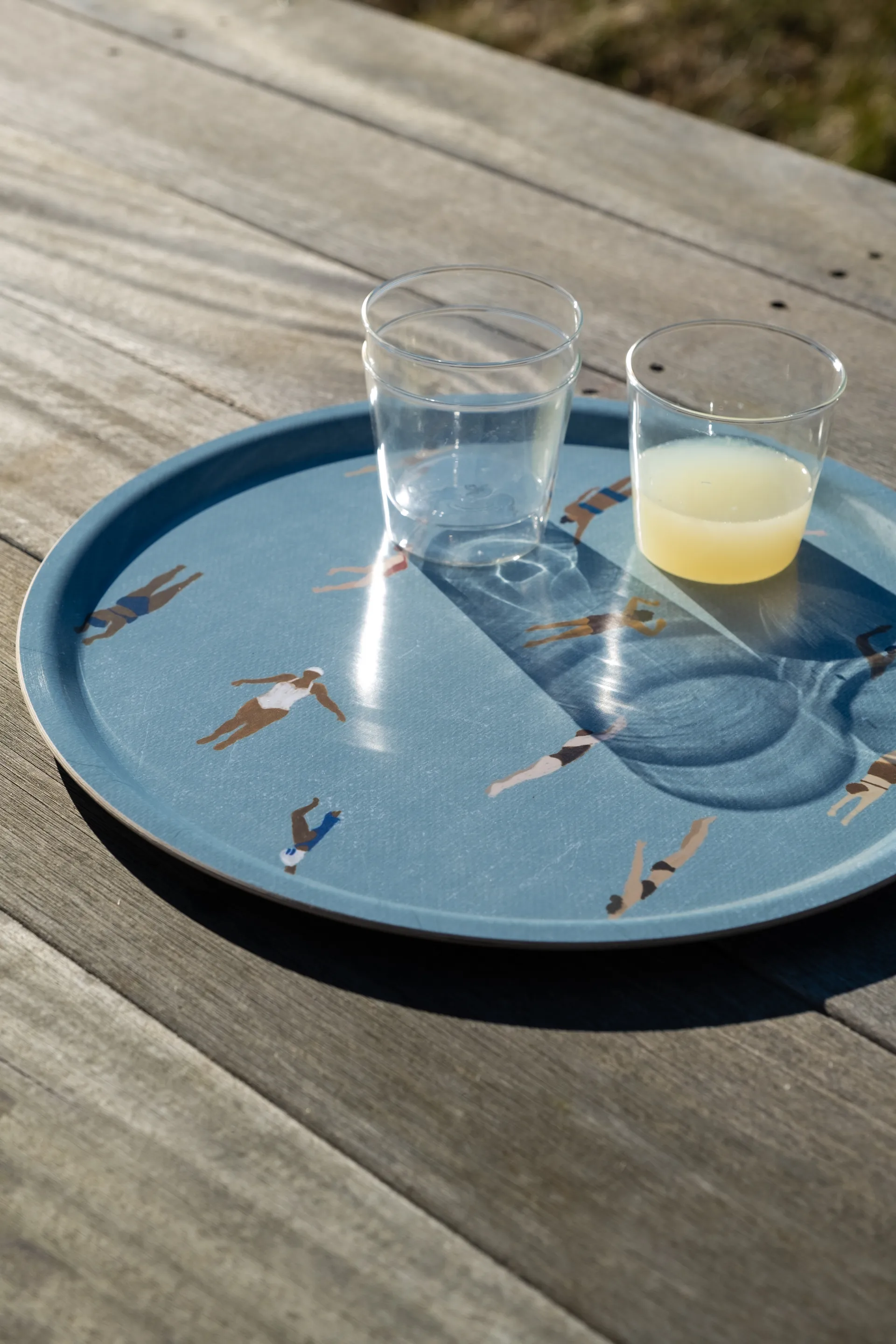 Swimmers δίσκος Ø38 εκ., Μπλε Fine Little Day