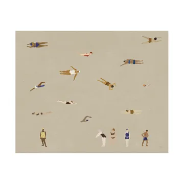 Swimmers αφίσα - Beige, 40x50 cm - Fine Little Day