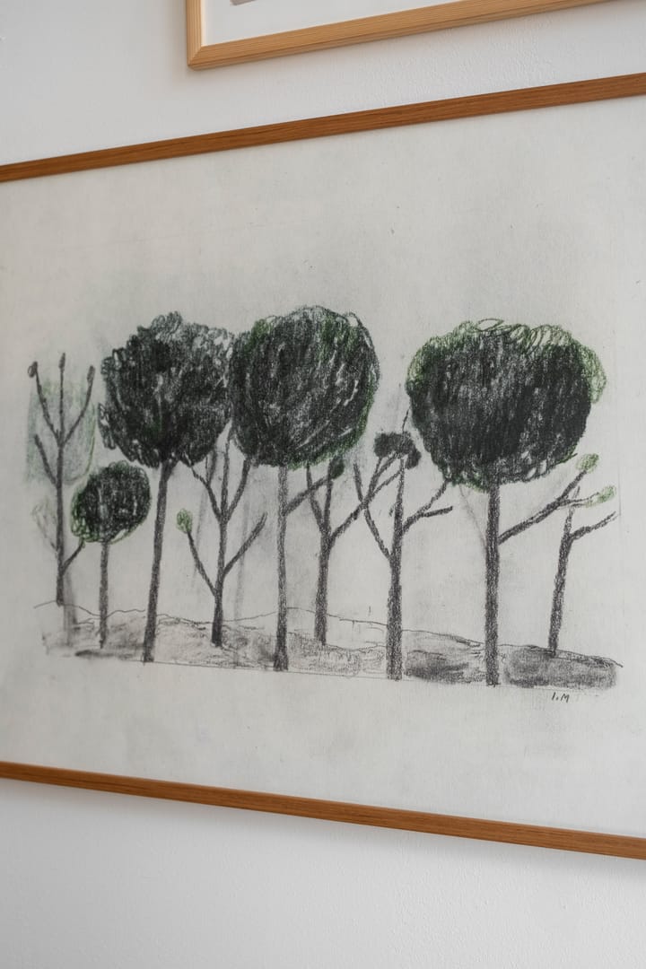 Trees αφίσα 50x70 cm - Μαύρο - υπόλευκο - Fine Little Day