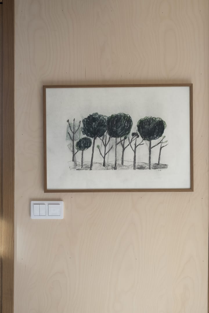 Trees αφίσα 50x70 cm - Μαύρο - υπόλευκο - Fine Little Day