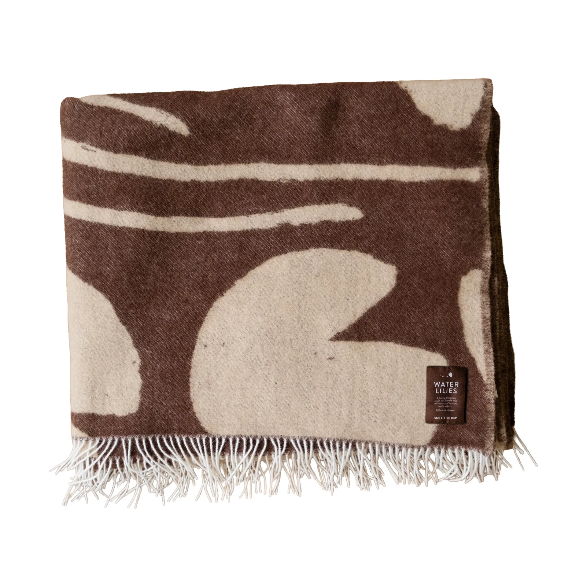 Water lilies ριχτάρι 130x220 εκ., Brown Fine Little Day