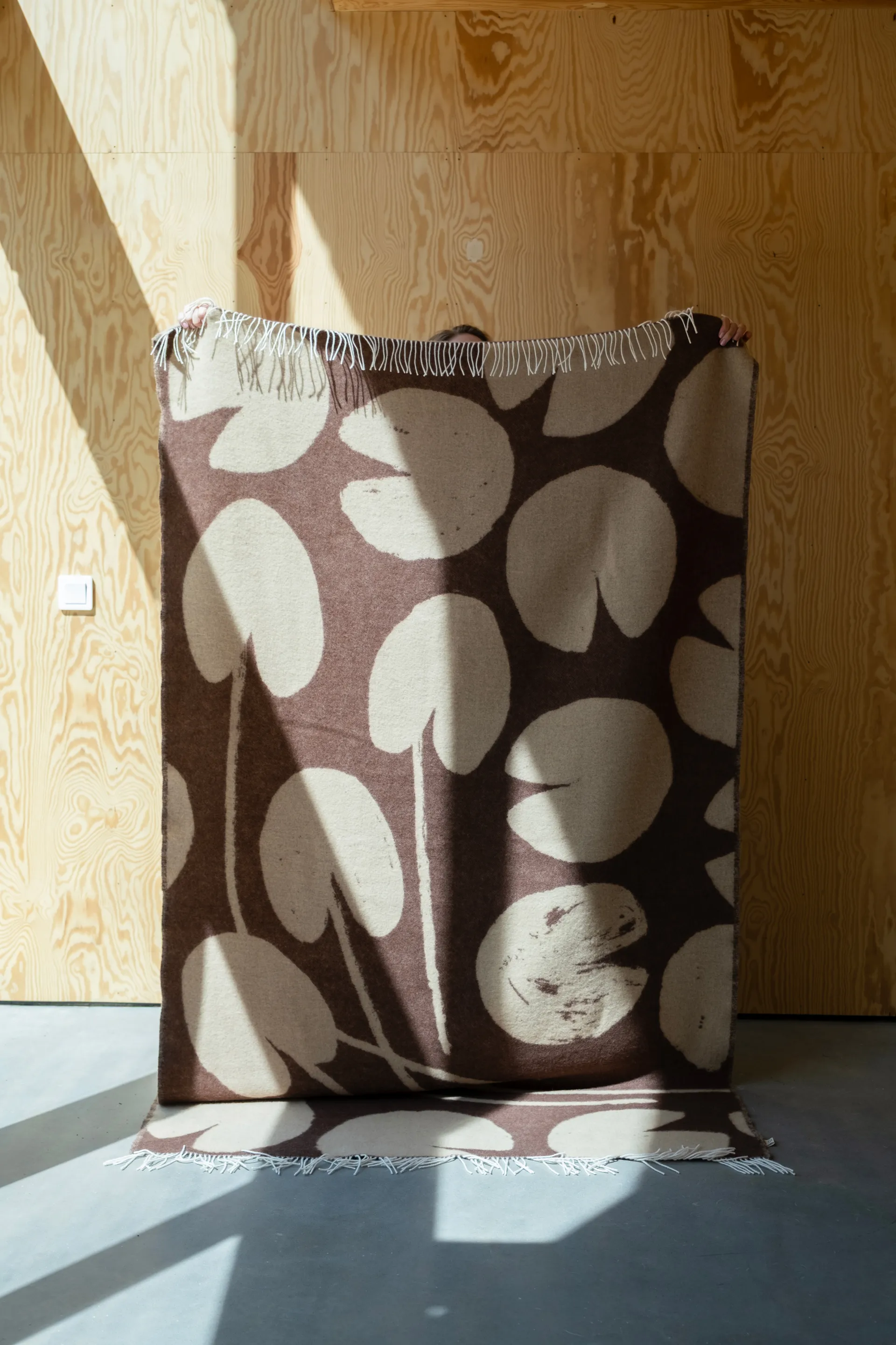 Water lilies ριχτάρι 130x220 εκ., Brown Fine Little Day