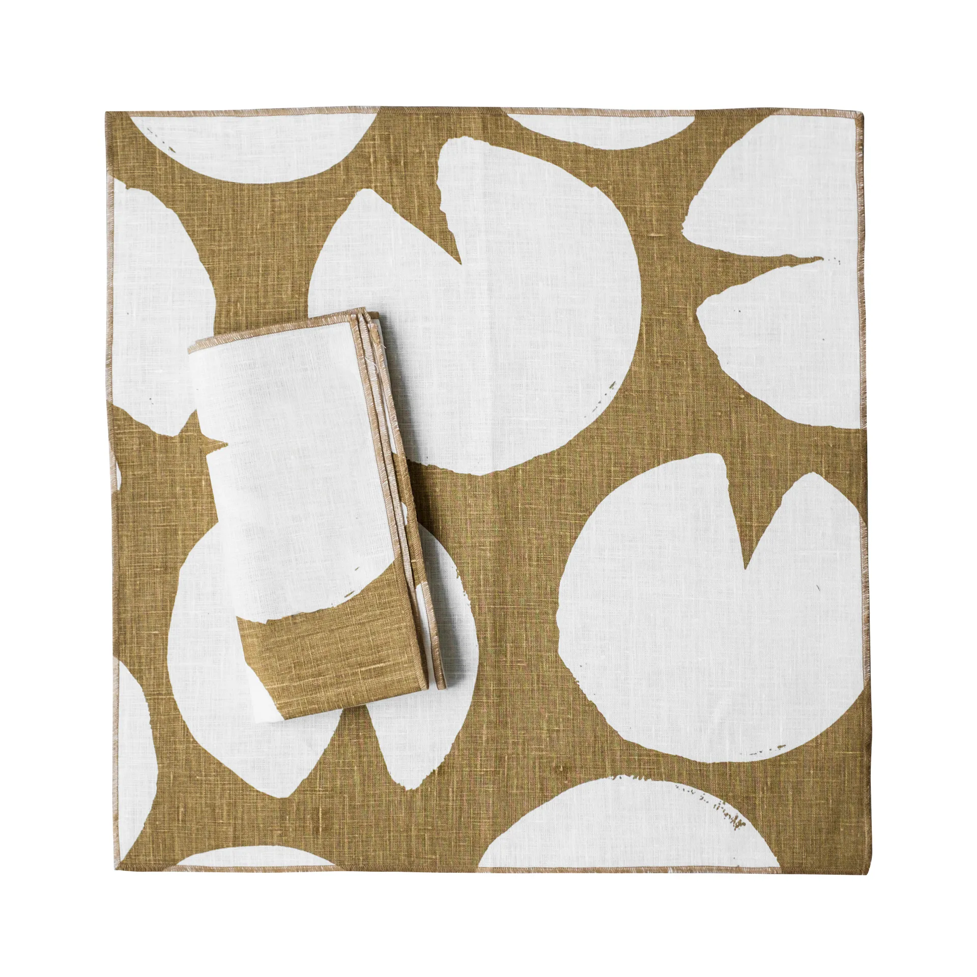 Water Lilies λινές πετσέτες Συσκευασία 2 τεμαχίων, μουσταρδί (κίτρινο) Fine Little Day