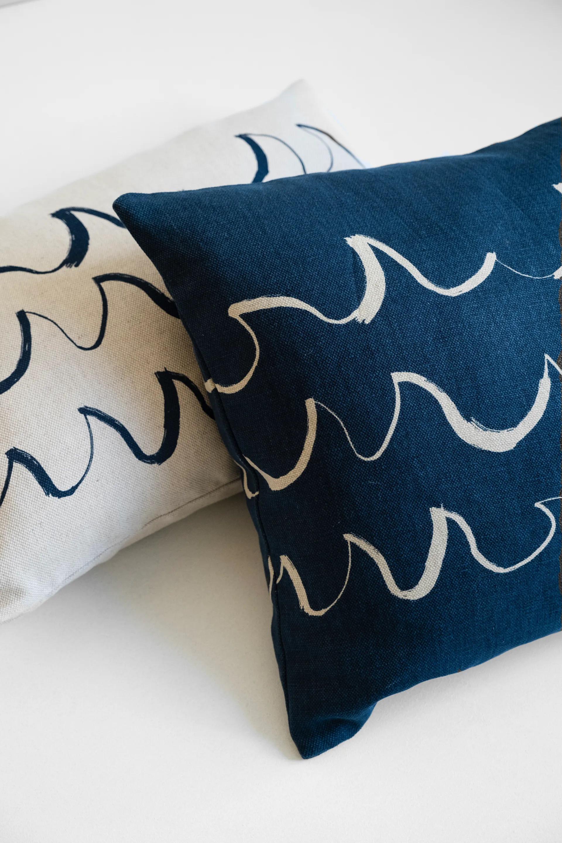 Wave μαξιλαροθήκη 48x48 εκ., Blue Fine Little Day